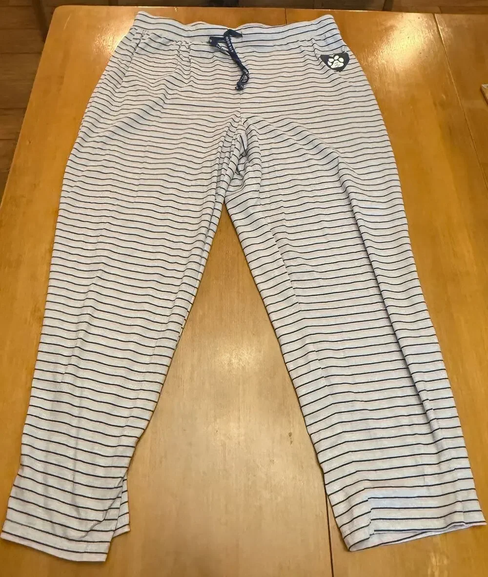 Life Is Good Dog Paw Print Pajama Bottoms XL Soft Cozy Cabin-core Relax sleep